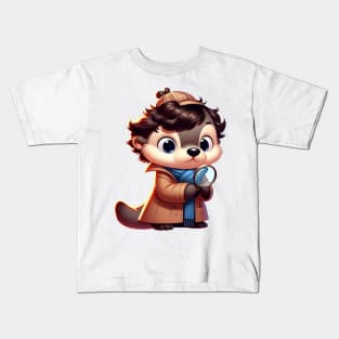 Cute Cumberbatch Sherlock Otter Kids T-Shirt